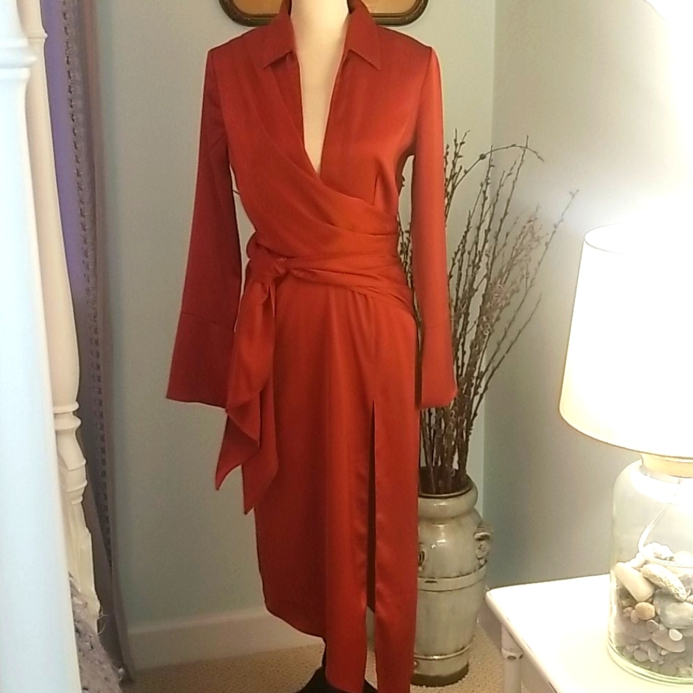 NWT ASOS SATIN ASYMMETRICAL DRESS